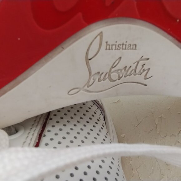 Women's Size US 7 (37) Christian Louboutin Fun Vieira Leather Sneakers - Picture 10 of 15
